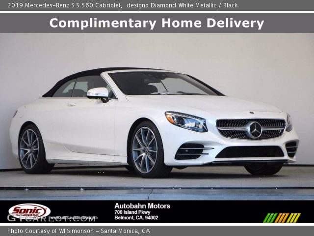 2019 Mercedes-Benz S S 560 Cabriolet in designo Diamond White Metallic