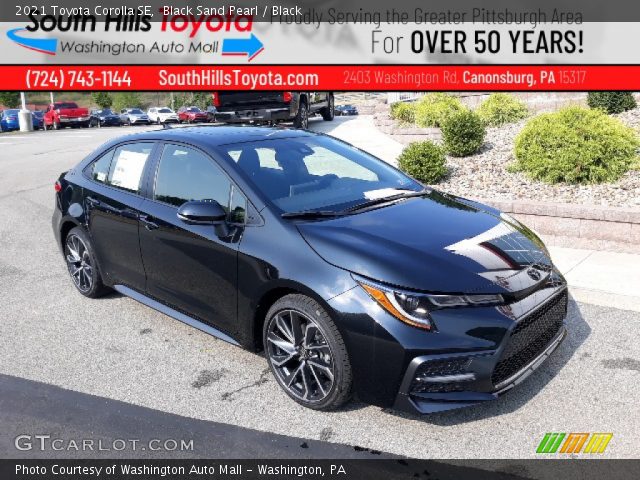 2021 Toyota Corolla SE in Black Sand Pearl