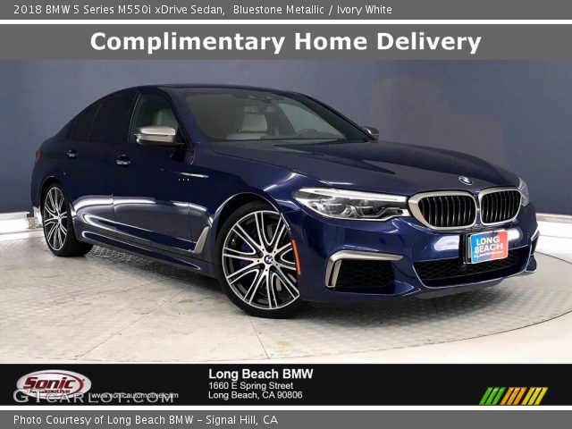 2018 BMW 5 Series M550i xDrive Sedan in Bluestone Metallic