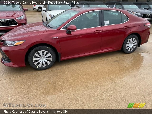 2020 Toyota Camry Hybrid LE in Ruby Flare Pearl