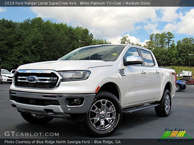 2019 Ford Ranger Lariat SuperCrew 4x4 in White Platinum Tri-Coat