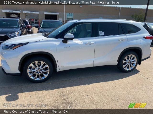 2020 Toyota Highlander Hybrid Limited AWD in Blizzard White Pearl