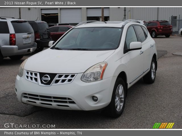 2013 Nissan Rogue SV in Pearl White