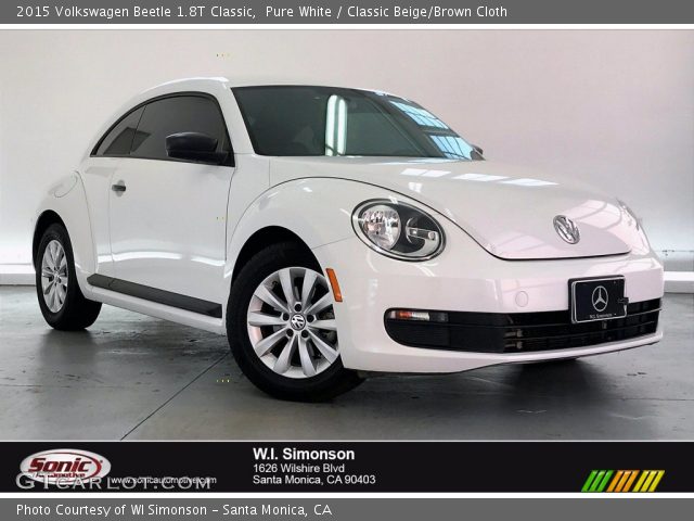 2015 Volkswagen Beetle 1.8T Classic in Pure White