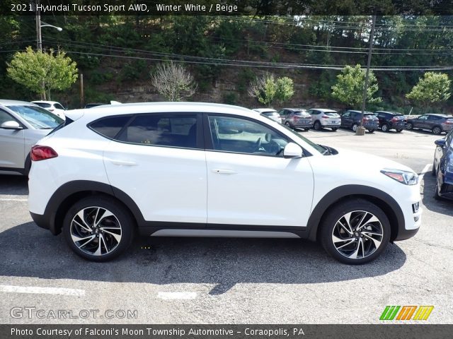 2021 Hyundai Tucson Sport AWD in Winter White