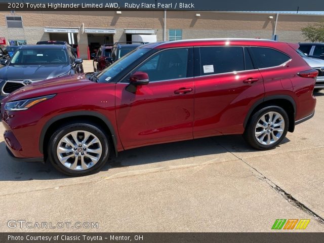 2020 Toyota Highlander Limited AWD in Ruby Flare Pearl