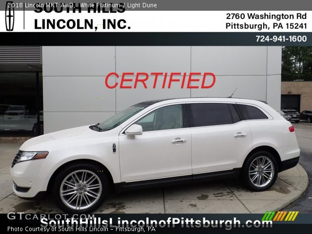 2018 Lincoln MKT AWD in White Platinum