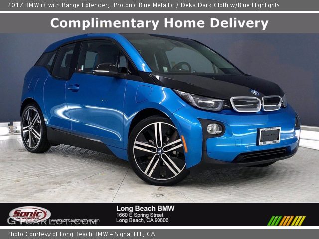 2017 BMW i3 with Range Extender in Protonic Blue Metallic