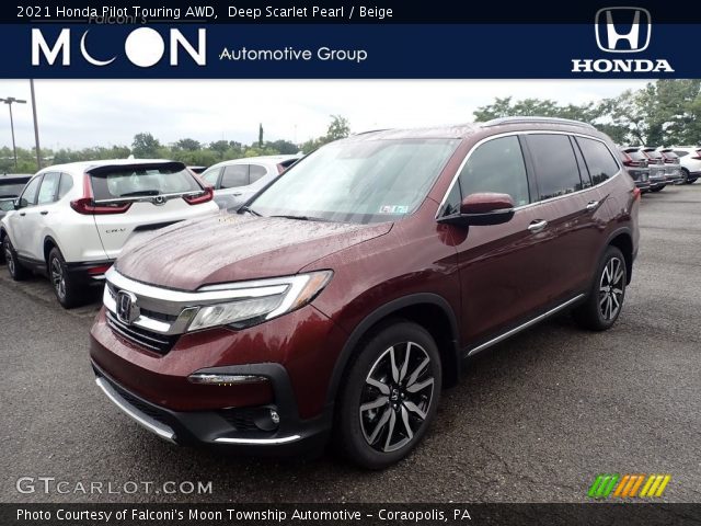 2021 Honda Pilot Touring AWD in Deep Scarlet Pearl