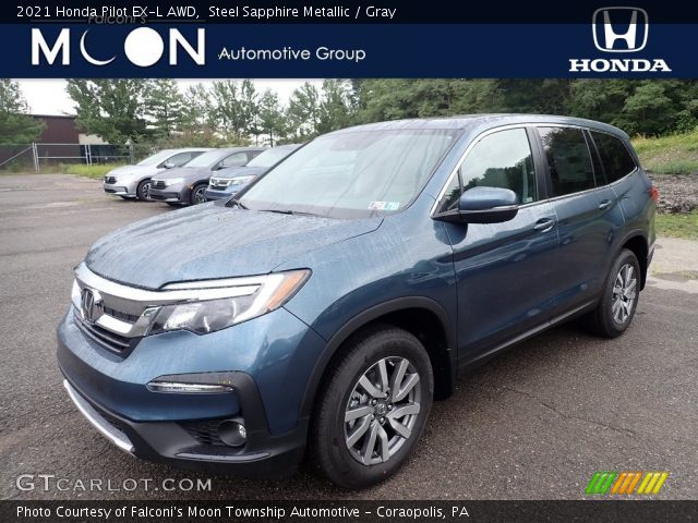 2021 Honda Pilot EX-L AWD in Steel Sapphire Metallic