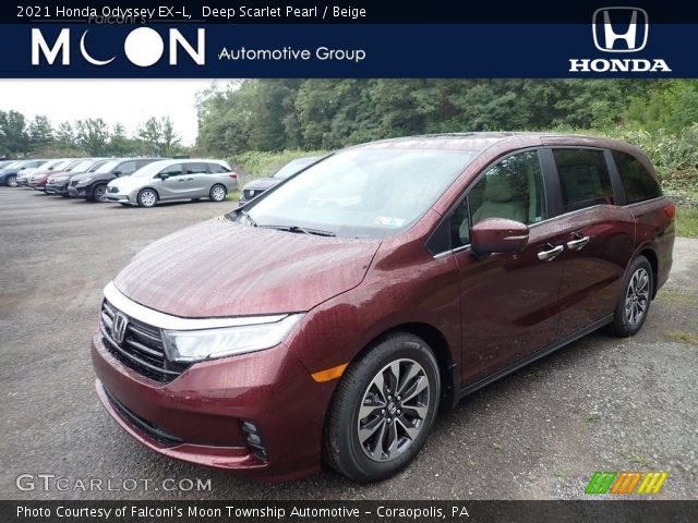 2021 Honda Odyssey EX-L in Deep Scarlet Pearl