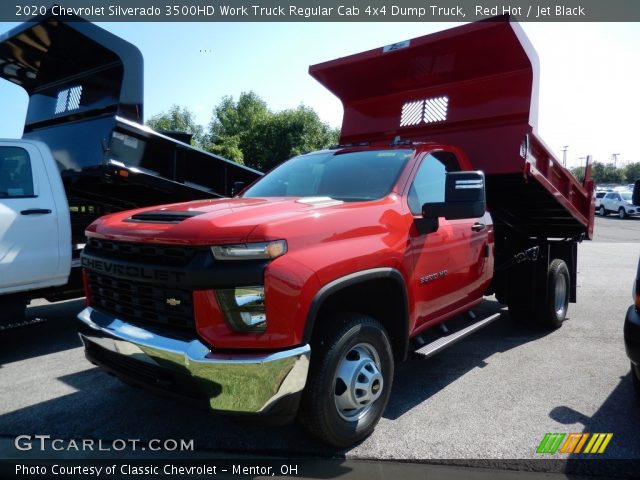2020 Chevrolet Silverado 3500HD Work Truck Regular Cab 4x4 Dump Truck in Red Hot