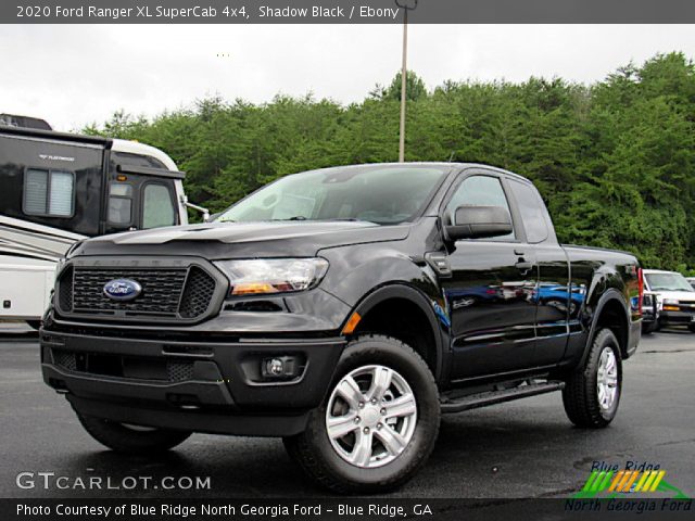 2020 Ford Ranger XL SuperCab 4x4 in Shadow Black