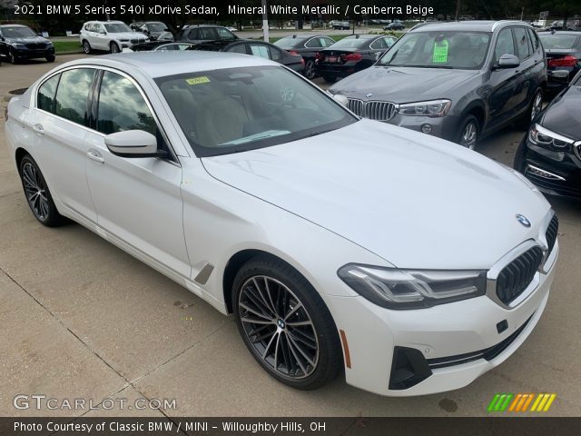 2021 BMW 5 Series 540i xDrive Sedan in Mineral White Metallic