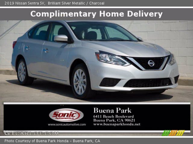 2019 Nissan Sentra SV in Brilliant Silver Metallic