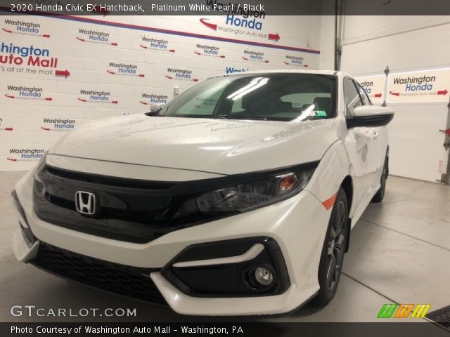 2020 Honda Civic EX Hatchback in Platinum White Pearl