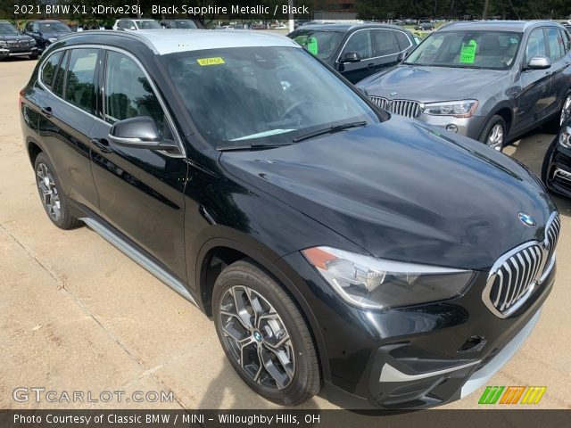 2021 BMW X1 xDrive28i in Black Sapphire Metallic