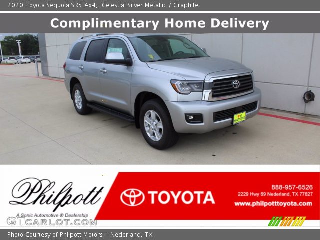 2020 Toyota Sequoia SR5 4x4 in Celestial Silver Metallic