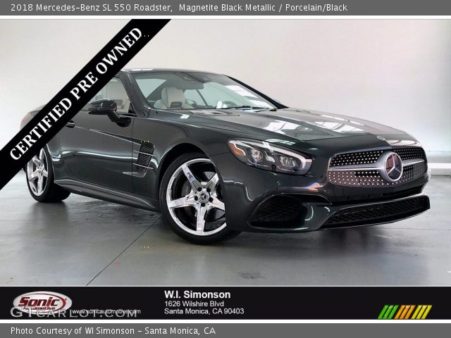 2018 Mercedes-Benz SL 550 Roadster in Magnetite Black Metallic