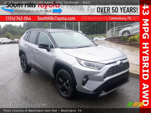 2020 Toyota RAV4 XSE AWD Hybrid in Silver Sky Metallic