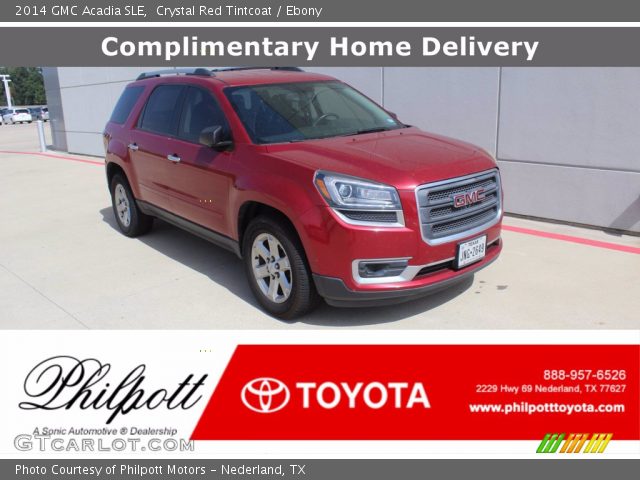 2014 GMC Acadia SLE in Crystal Red Tintcoat