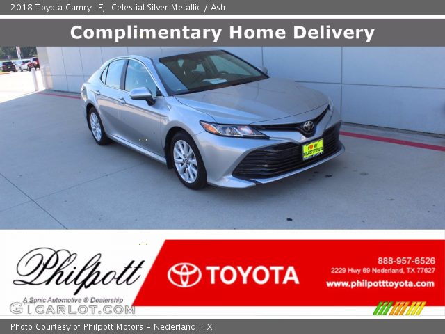 2018 Toyota Camry LE in Celestial Silver Metallic