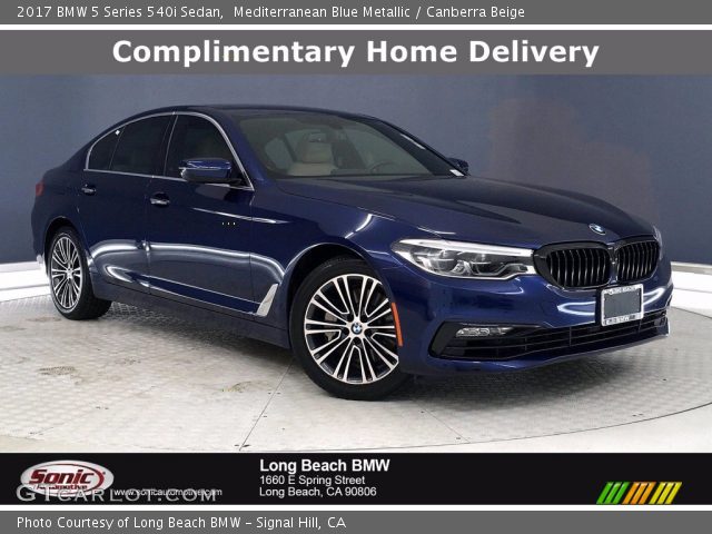 2017 BMW 5 Series 540i Sedan in Mediterranean Blue Metallic
