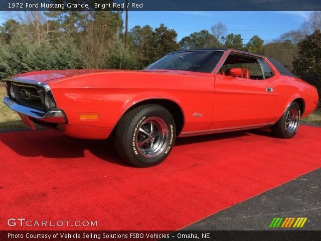 1972 Ford Mustang Grande in Bright Red