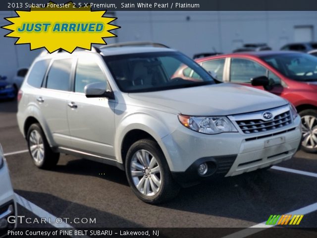 2013 Subaru Forester 2.5 X Premium in Satin White Pearl