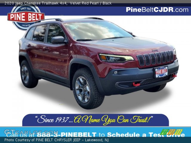 2020 Jeep Cherokee Trailhawk 4x4 in Velvet Red Pearl