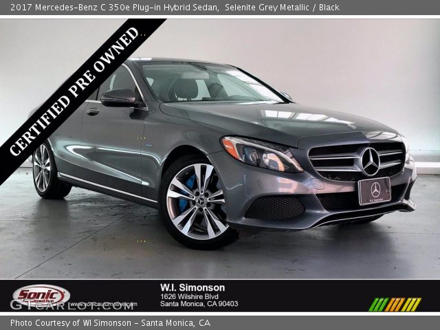 2017 Mercedes-Benz C 350e Plug-in Hybrid Sedan in Selenite Grey Metallic