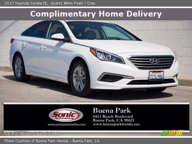 2017 Hyundai Sonata SE in Quartz White Pearl