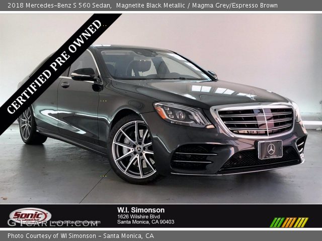 2018 Mercedes-Benz S 560 Sedan in Magnetite Black Metallic