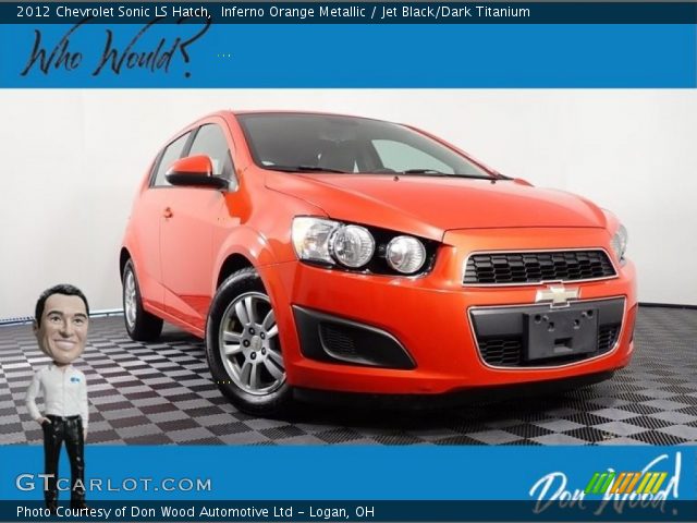 2012 Chevrolet Sonic LS Hatch in Inferno Orange Metallic
