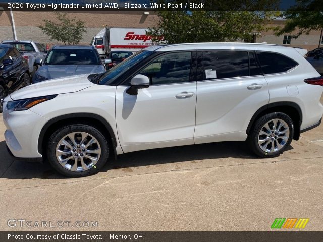2020 Toyota Highlander Limited AWD in Blizzard White Pearl