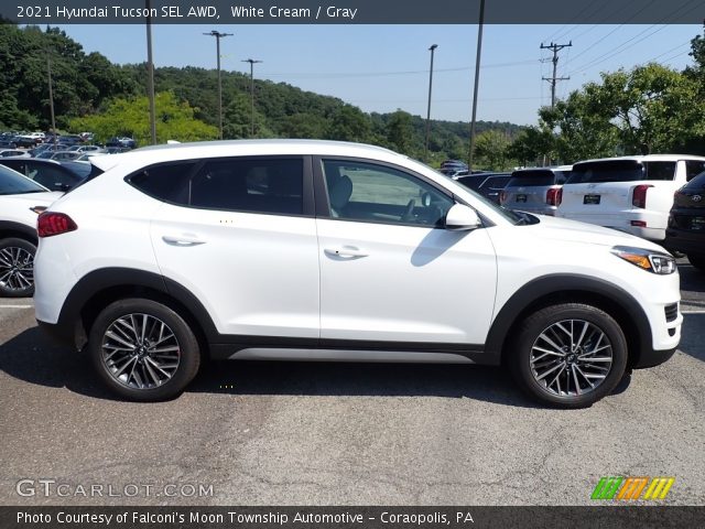 2021 Hyundai Tucson SEL AWD in White Cream