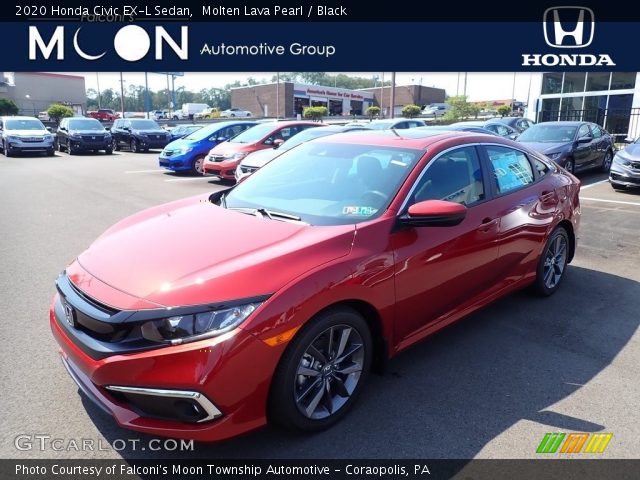 2020 Honda Civic EX-L Sedan in Molten Lava Pearl
