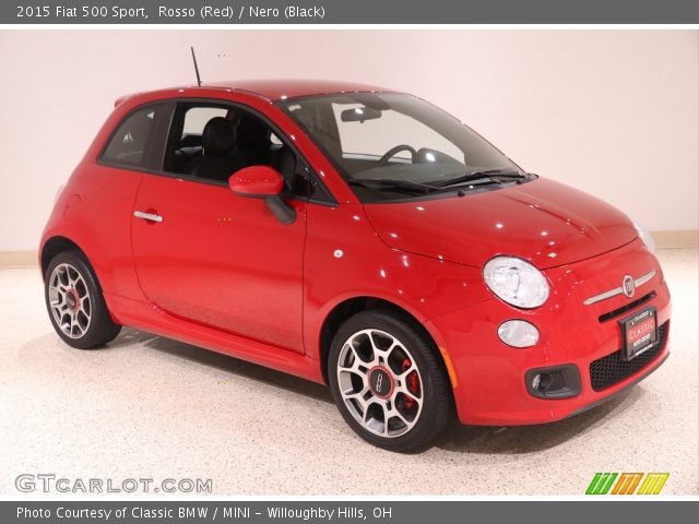 2015 Fiat 500 Sport in Rosso (Red)