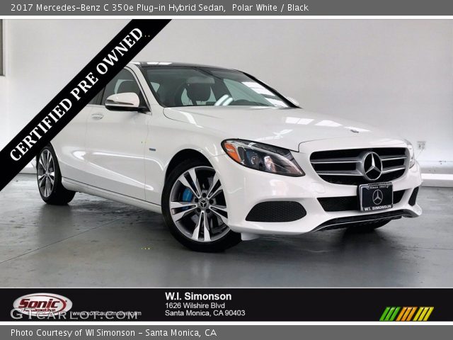 2017 Mercedes-Benz C 350e Plug-in Hybrid Sedan in Polar White