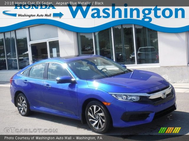 2018 Honda Civic EX Sedan in Aegean Blue Metallic