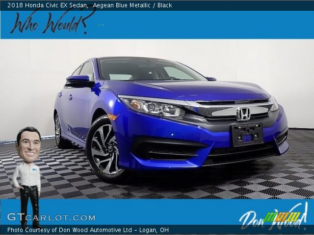 2018 Honda Civic EX Sedan in Aegean Blue Metallic