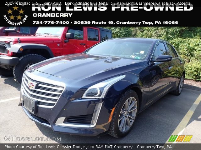 2017 Cadillac CTS Luxury AWD in Dark Adriatic Blue Metallic