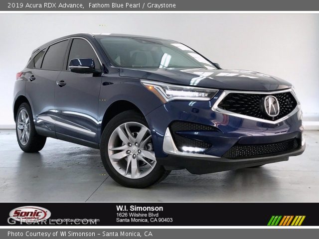 2019 Acura RDX Advance in Fathom Blue Pearl