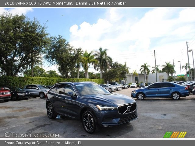 2018 Volvo XC60 T5 AWD Momentum in Denim Blue Metallic