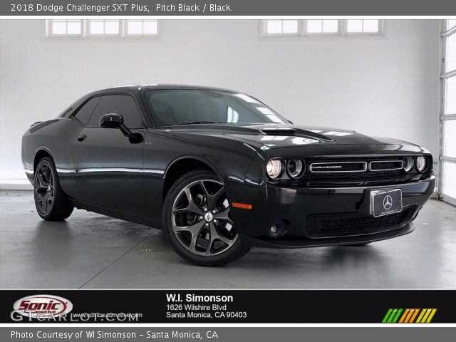 2018 Dodge Challenger SXT Plus in Pitch Black