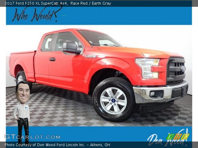 2017 Ford F150 XL SuperCab 4x4 in Race Red
