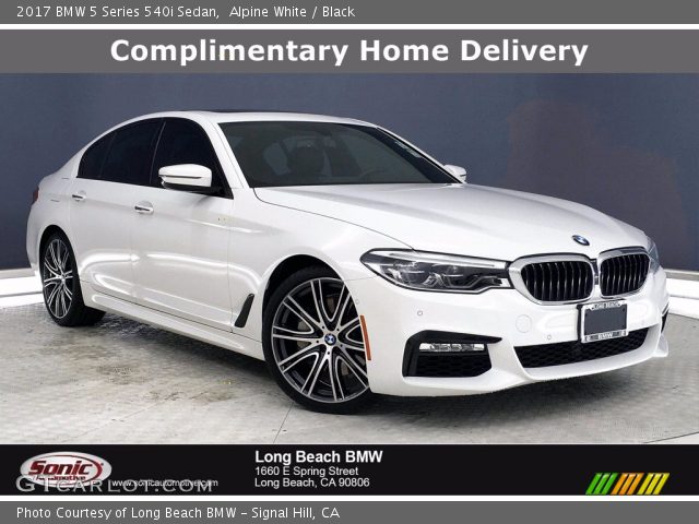 2017 BMW 5 Series 540i Sedan in Alpine White