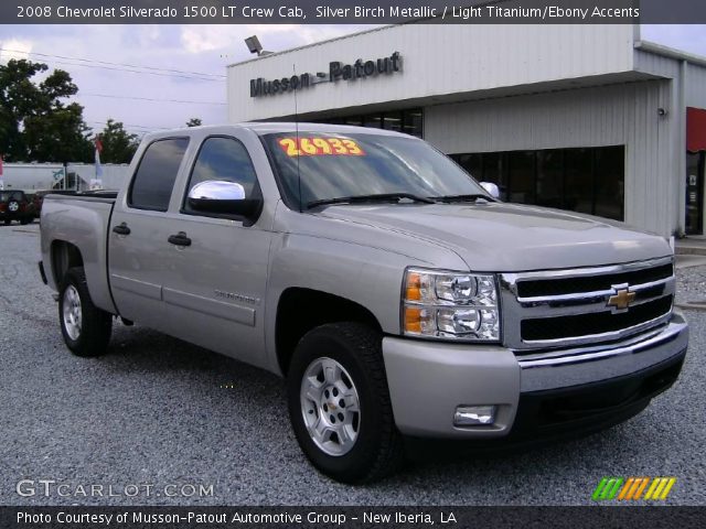 2008 Chevrolet Silverado 1500 LT Crew Cab in Silver Birch Metallic