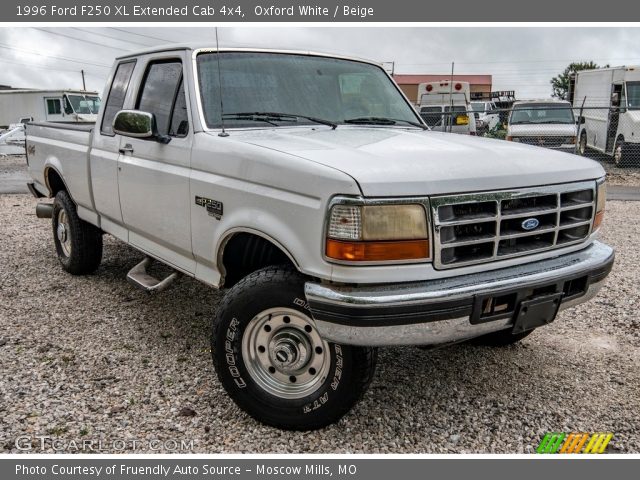 1996 Ford F250 XL Extended Cab 4x4 in Oxford White