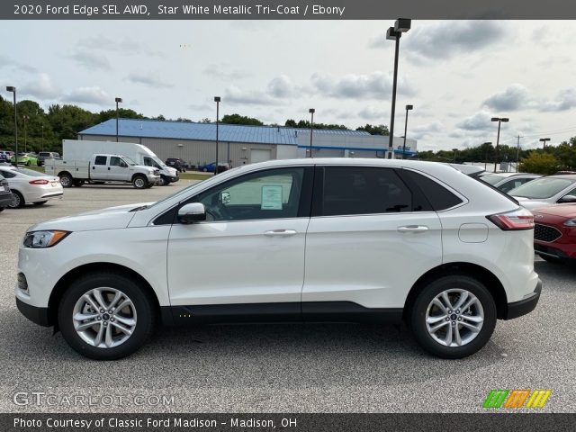 2020 Ford Edge SEL AWD in Star White Metallic Tri-Coat